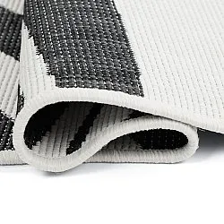 Beltéri és kültéri szőnyeg - utomhusmatta - Remina (fekete/fehér)