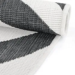 Beltéri és kültéri szőnyeg - utomhusmatta - Remina (fekete/fehér)