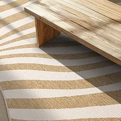 Beltéri és kültéri szőnyeg - utomhusmatta - Remina (természet/fehér)