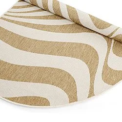 Beltéri és kültéri szőnyeg - utomhusmatta - Remina (természet/fehér)