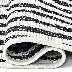 Beltéri és kültéri szőnyeg - utomhusmatta - Vaura (fekete/fehér)