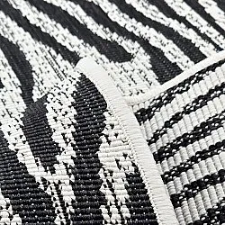 Beltéri és kültéri szőnyeg - utomhusmatta - Vaura (fekete/fehér)