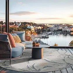 Kerek szőnyeg - Indoor/Outdoor Roma (többszínű)