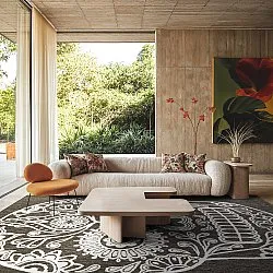 Beltéri és kültéri szőnyeg - Raylan (fekete)