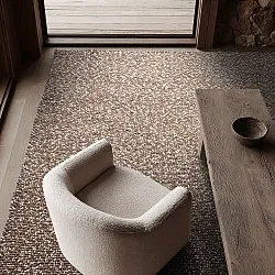 Beltéri és kültéri szőnyeg - Orta Wool Look (barna)