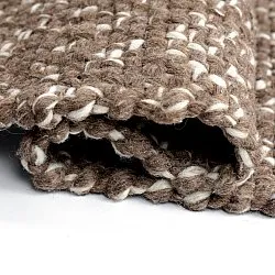 Beltéri és kültéri szőnyeg - Orta Wool Look (barna)