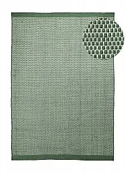 Beltéri és kültéri szőnyeg - Coastal Wool Look (zöld/fehér)