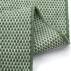 Beltéri és kültéri szőnyeg - Coastal Wool Look (zöld/fehér)