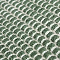 Beltéri és kültéri szőnyeg - Coastal Wool Look (zöld/fehér)