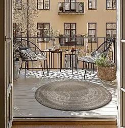 Kerek szőnyeg - Indoor/Outdoor Angus (bézs)