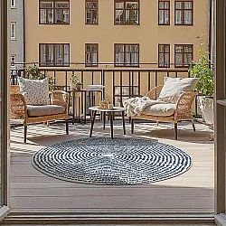 Kerek szőnyeg - Brussels Swirl (kék)