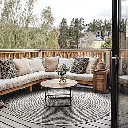 Kerek szőnyeg - Brussels Swirl (szürke)