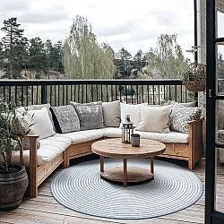 Kerek szőnyeg - Ferragudo (kék)