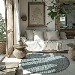 Kerek szőnyeg - Tromsø (zöld)