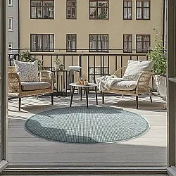 Kerek szőnyeg - Tromsø (zöld)