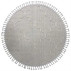 Kerek szőnyeg - Indoor/Outdoor Santos (szürke)