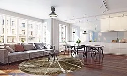 Kerek szőnyeg - Lagos (barna)