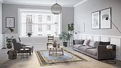 Wilton szőnyeg - Lukla (kék)