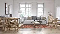 Wilton szőnyeg - Soussi (piros/többszínű)