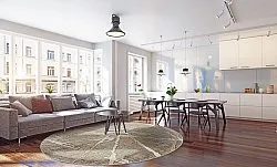 Kerek szőnyeg - Lagos (bezs)