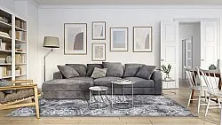 Wilton szőnyeg - Santi (sötétszürke/fehér)