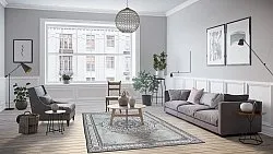 Wilton szőnyeg - Amer (fekete/fehér)