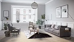 Wilton szőnyeg - Savino (fekete/fehér/szürke)