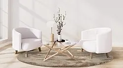 Kerek szőnyegek - Aranga Super Soft Fur (barna)