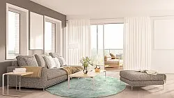 Kerek szőnyegek - Aranga Super Soft Fur (zöld)