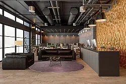 Kerek szőnyeg - Artena (lila)