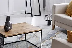 Kerek szőnyeg - Genova (szürke/fehér/arany)