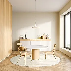 Kerek szőnyeg - Bibury (krém)