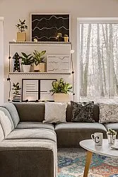 Kerek szőnyeg - Bohemia (rózsaszín/kék)