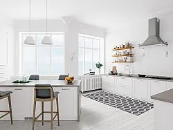 Plasztik szőnyegek - Camden (fekete/fehér)