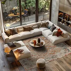 Wilton szőnyeg - Douz (piros/többszínű)