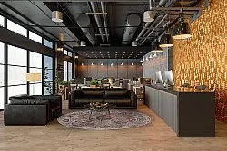 Kerek szőnyeg - Douz (rózsaszín/többszínű)