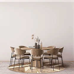 Kerek szőnyeg - Amasra (bezs)