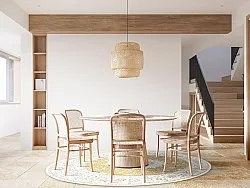 Kerek szőnyeg - Arabella (okker)