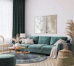 Kerek szőnyeg - Livley (sötétkék)