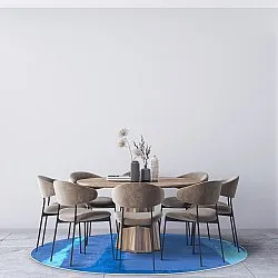 Kerek szőnyeg - Asti (kék)