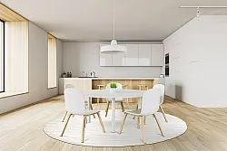 Kerek szőnyeg - Hamilton (fehér)