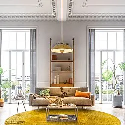 Kerek szőnyeg - Arbus (arany)