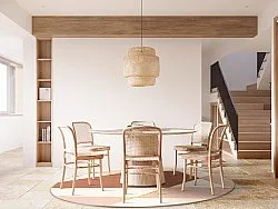 Kerek szőnyeg - Jade (bezs/rózsaszín)