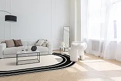 Ovális szőnyeg - Josie (fekete)