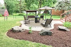 Kerek szőnyeg - Indoor/Outdoor Athena (bézs)