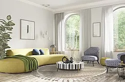 Kerek szőnyeg - Indoor/Outdoor Athena (bézs)