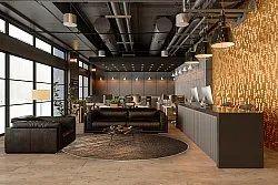 Kerek szőnyeg - Junes (arany)