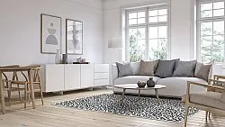 Wilton szőnyeg - Leopard (fekete/fehér)