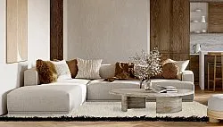 Gyapjúszőnyeg - Nova (fehér/fekete)