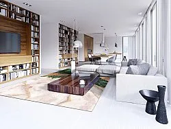 Wilton szőnyeg - Padova (zöld/fehér/narancssárga)